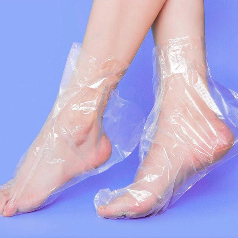 100 Pcs,Disposable Foot Mask Cover,Transparent Foot Mask,Waterproof Foot Mask Cover