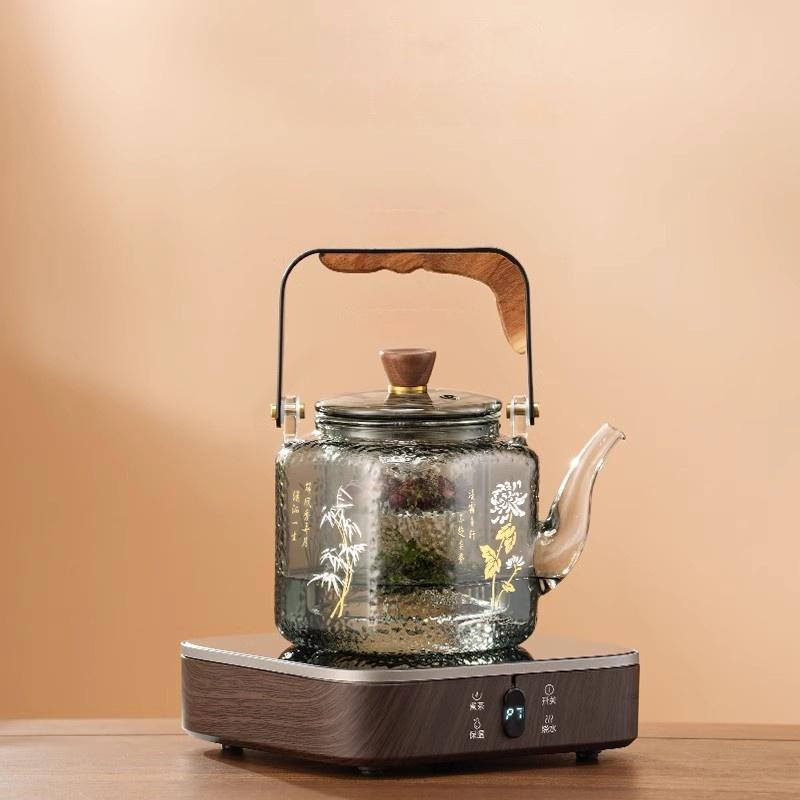 GIANXI Large Capacity Teapot China Hammer Design Tea Water Separation High Temperature Resistance Can Heated Tea Pot