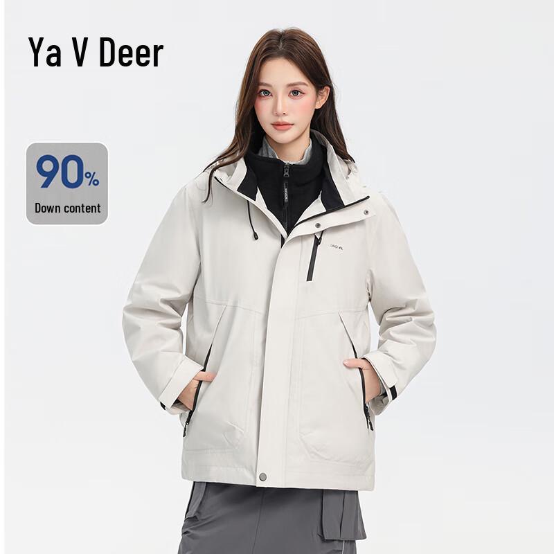 Yalu Women's Detachable Hooded Winter Down Jacket
