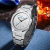 Streng ausgewählt Mode Personalisierte Digitale Leuchtende Herrenuhr Einfacher Trend Achteckiges Stahlarmband Abgestufte Uhr