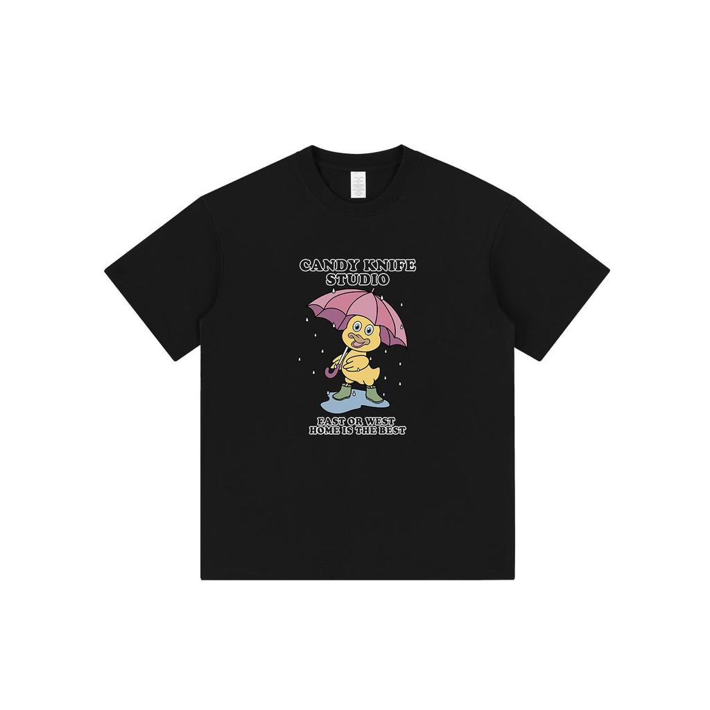 Trendy Cartoon Print Unisex Casual Short Sleeve T-Shirt