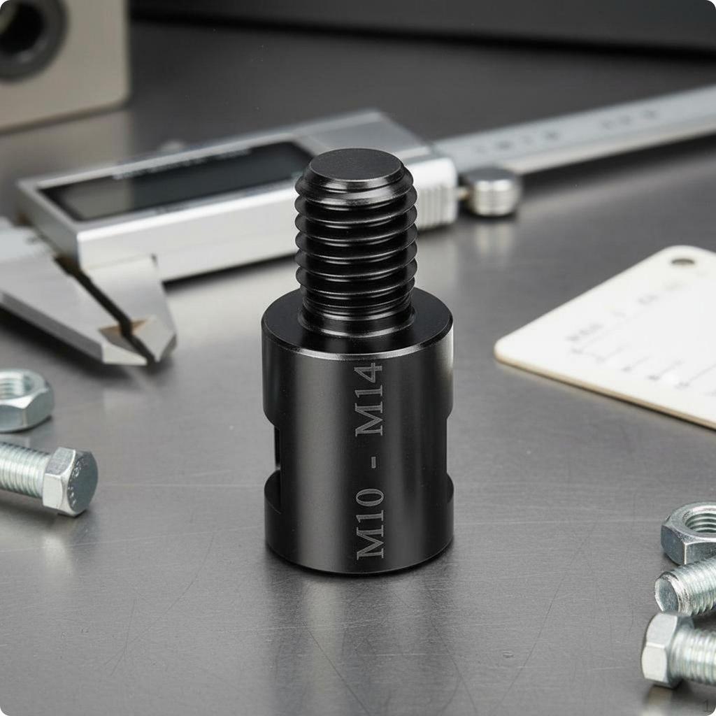 Adattatore Filettato Maschio Femmina Convertitore Metallo Scuro M10 a M14