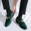 Men's Blue Tassel Loafers Suede Flat Soled Shoes Slip-on Light Comfortable Driving Flats Casual Shoes Lazy Loafers Mo-358