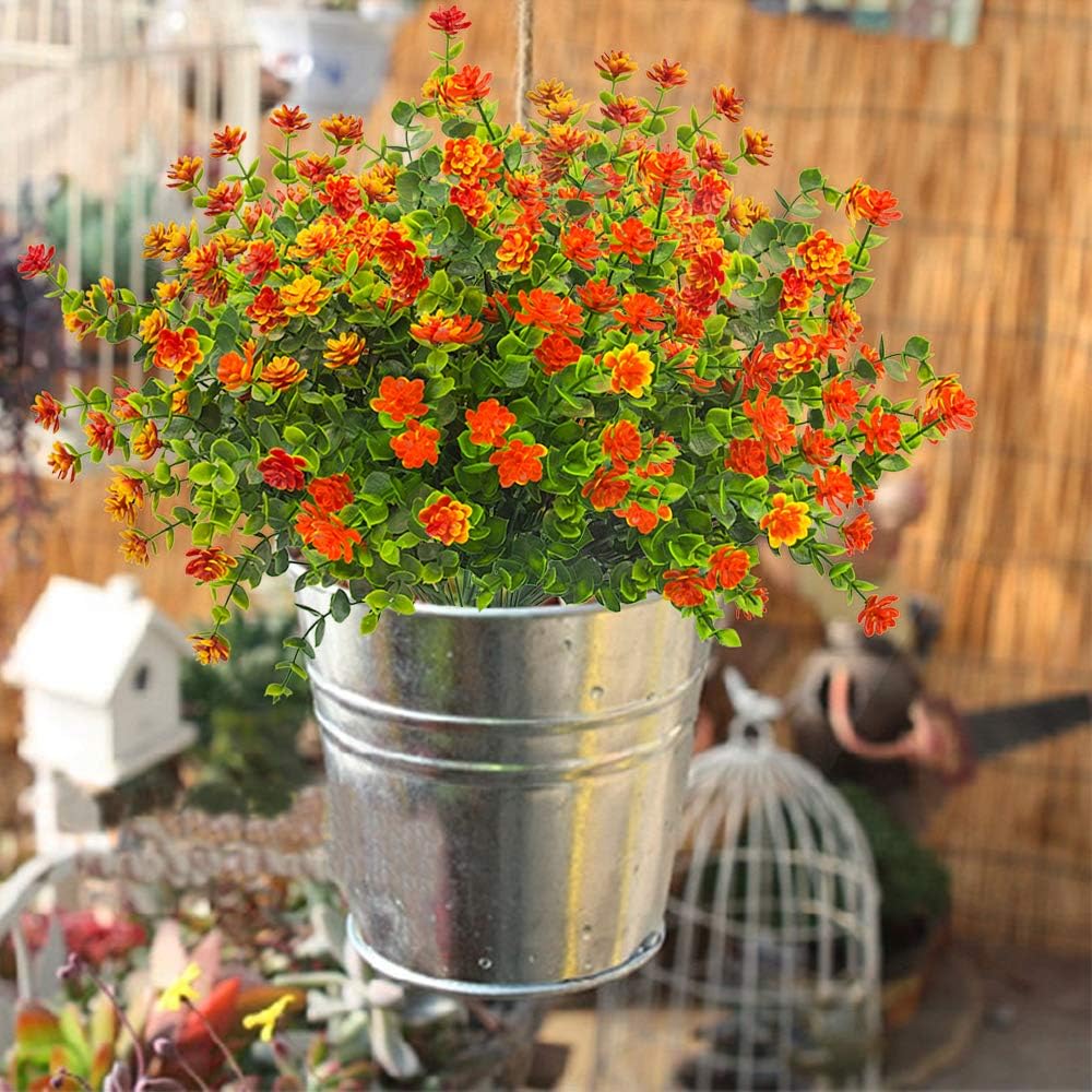 2/4 PCS Artificial Plastic Flowers Fake Eucalyptus Plant Wedding Bridal Bouquet Festival Decora Vase Home Room Bindowsill Bonsai
