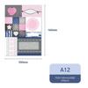 48Pc Mix Note New Cute Retro Korean Simple Note Pad Tearable Note Handbook Material Paper Ins Style Material Student Gift