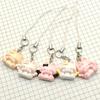 Cute Kawaii Phone Charms Pendant Pink Rabbit Resin Cases For iPhone 16 CCD Camera Airpods Earphones Ins Korea New Original Gift