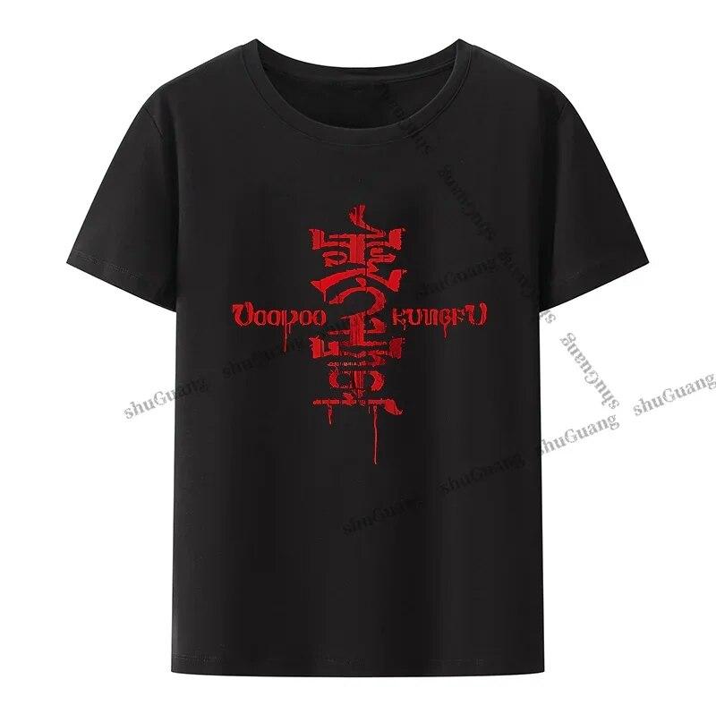 

Voodoo Kungfu China Metal Rock Band Футболка с логотипом и принтом Одежда унисекс Топы для рок-фанатов Уникальная футболка WoUnisex Модная повседневная уличная одежда