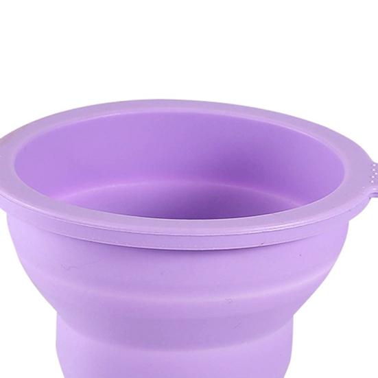 Kitchen Funnel Not Easily Deformed Foldable High Softness Toughness Dispense Liquid Silicone Collapsible Beer Funnel for Restaurant