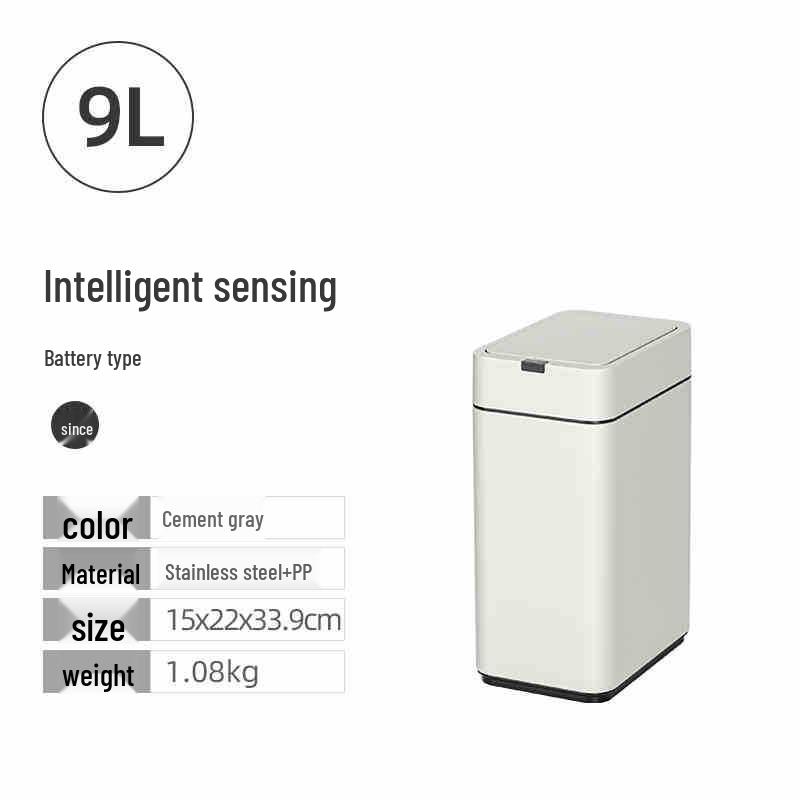 Stylish High-Leg Smart Sensor Trash Can for Home and Office