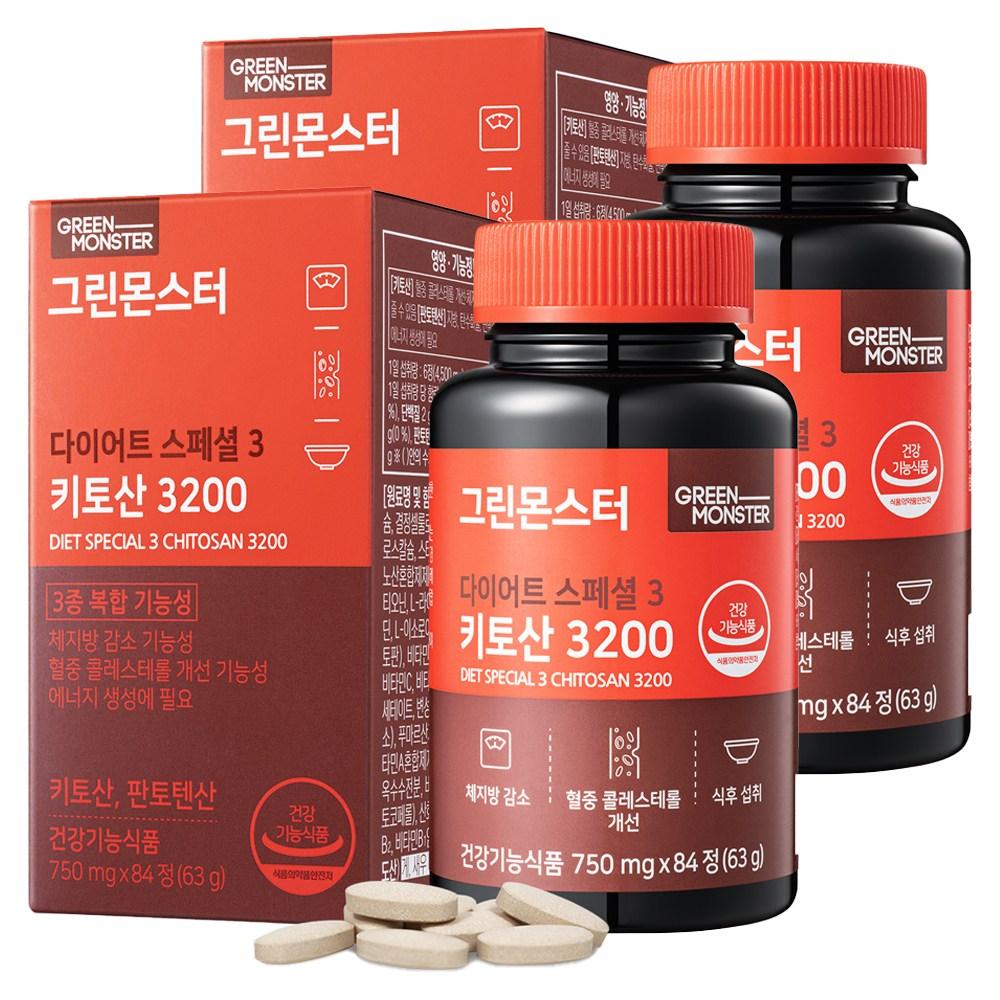 Green Monster Diet Special 3 Chitosan 3200 84 Tablets 2 pcs Ingredients: may be subject to change at the manufacturer’s | 84 Tablets 2 pcs