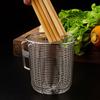 Drainable Kitchen Cutlery Holder Hanging Chopsticks Storage Basket Spoon Fork Cage Rack  Household