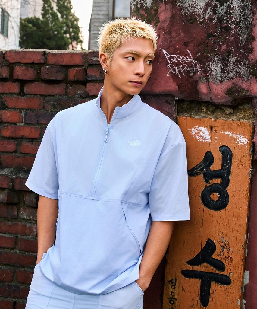 Noseupeiseu Nt7Ks18L Cool Vent Short Sleeve Anorak Baby Blue