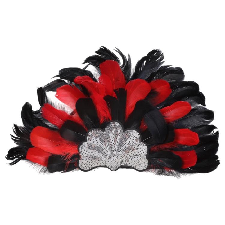 Feather Headbands Sequins Mardi Gras Headwear for Girls Masquerade Accessories