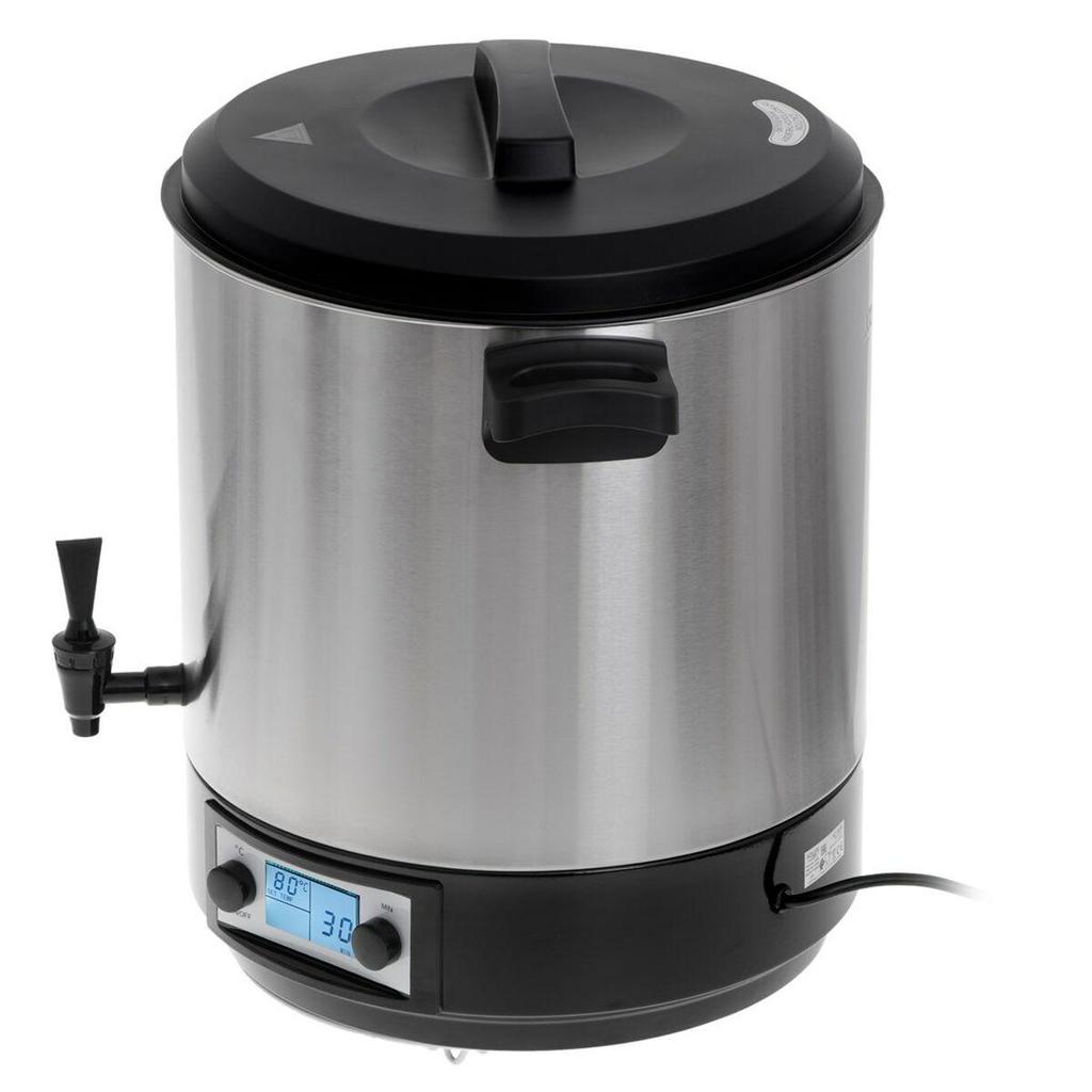 Adler-Europe AD 4496 Elektrischer Pasteurisierkessel 28L Schwarz/Edelstahl