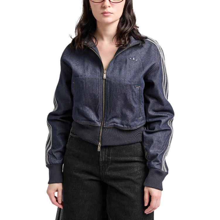 Women's Adidas Originals Firebird Denim Jackets Women's Indigo Moderate Other