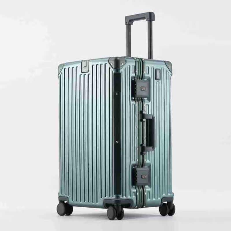 Aluminum Frame USB Charging Trolley Luggage