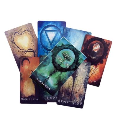 Jeu de cartes Oracle Spirit & Shadows, édition Vision anglaise, jeu de tarot pour fêtes