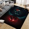 Pennywise Flannel Printed Carpet, Home Sofa Decoration for Living Room & Bedroom, Non‑Slip Play Flannel Floor Mat for Game Room