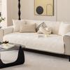 Chenille Quilted Sofa Cushion Four Seasons Universal Non-slip Leather Sofa Cover Cover Thickened Three People Cushion Cover Cloth