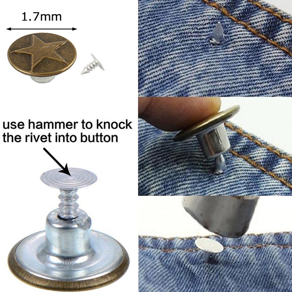 Buy 40 Set Mixed Jeans Buttons Snap 
