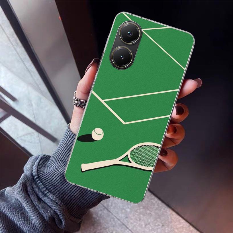 

Tennis Sport Phone Case For Xiaomi Poco X7 X6 X5 Pro F7 Ultra Redmi 15C 15 13 13C 12 12C 10 10A 10C 9 9A 9C 9T Shell Poco X7 X6 Redmi 15C 4G