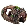Aquarium Fish Tank Barrel Resin Ornament Cave Landscaping Furnishing Decoration