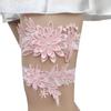 European & American Bridal Chiffon Flower Rhinestone Garter