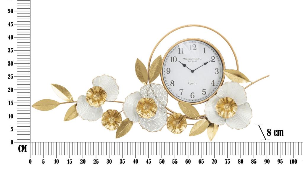 Wanduhr Flow Cm 92,5X8X45,5