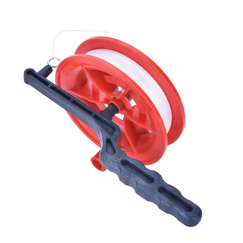 Flying Diameter 12cm Line Handle Twisted Red 100M Kite String Wheel Winder
