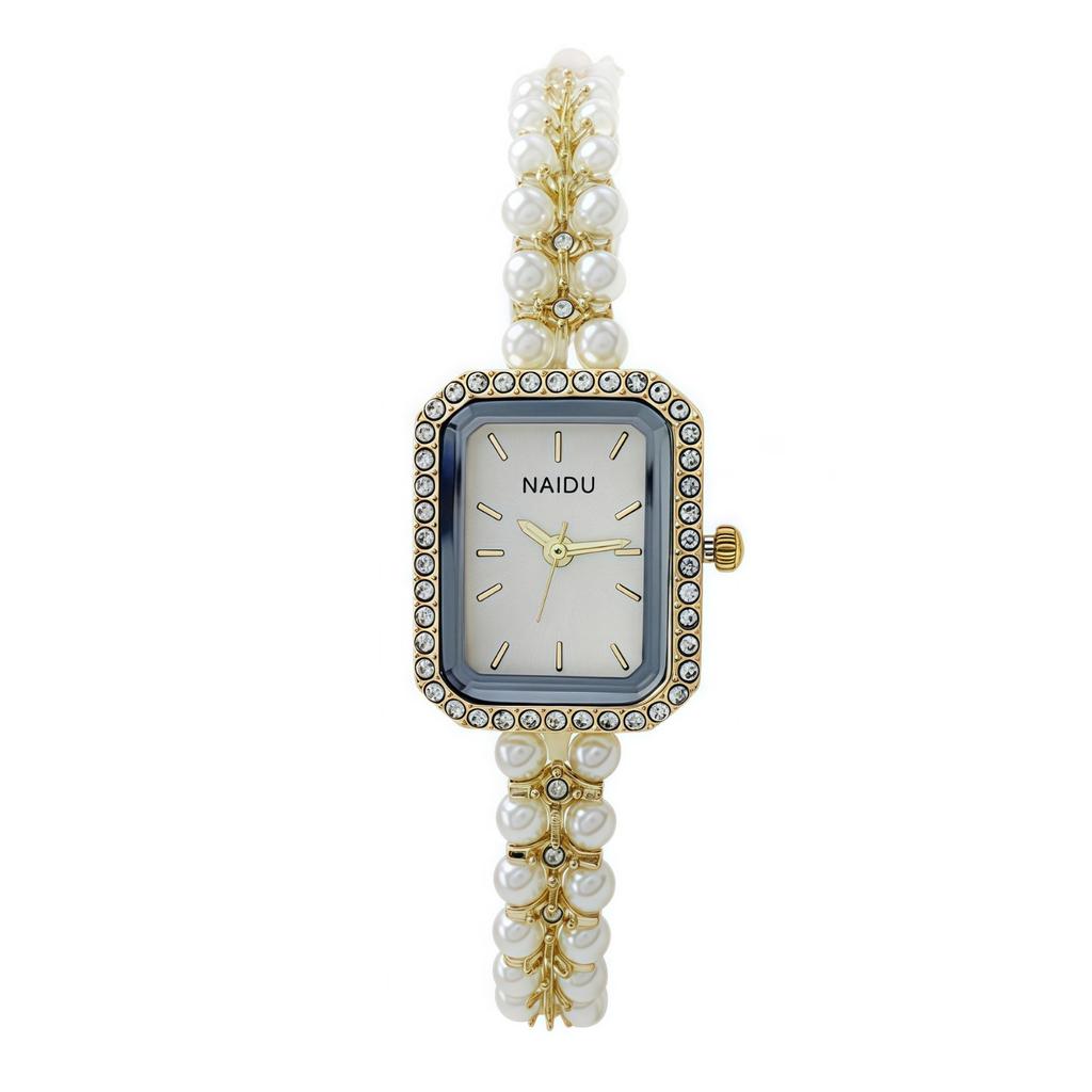 Bracelet Jewelry Watch Women's Niche Trend French Imitation White Pearl Ladies
