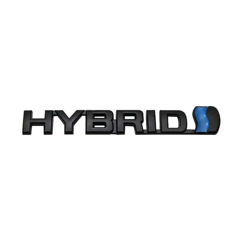 Metal HYBRID Car Front Grille Emblem Auto Body Trunk Badge Decal for  LandCruiser Yaris Camry Vios Corolla 4runner