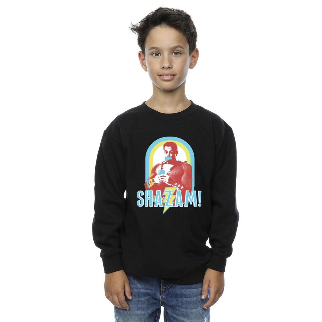 DC Comics Boys Shazam Buble Gum Frame Sweatshirt