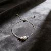 Fashion niche design fashionable and and versatile for women high-end bracelet simple adjustable bracelet 1PC jewelry imitation pearl best friend