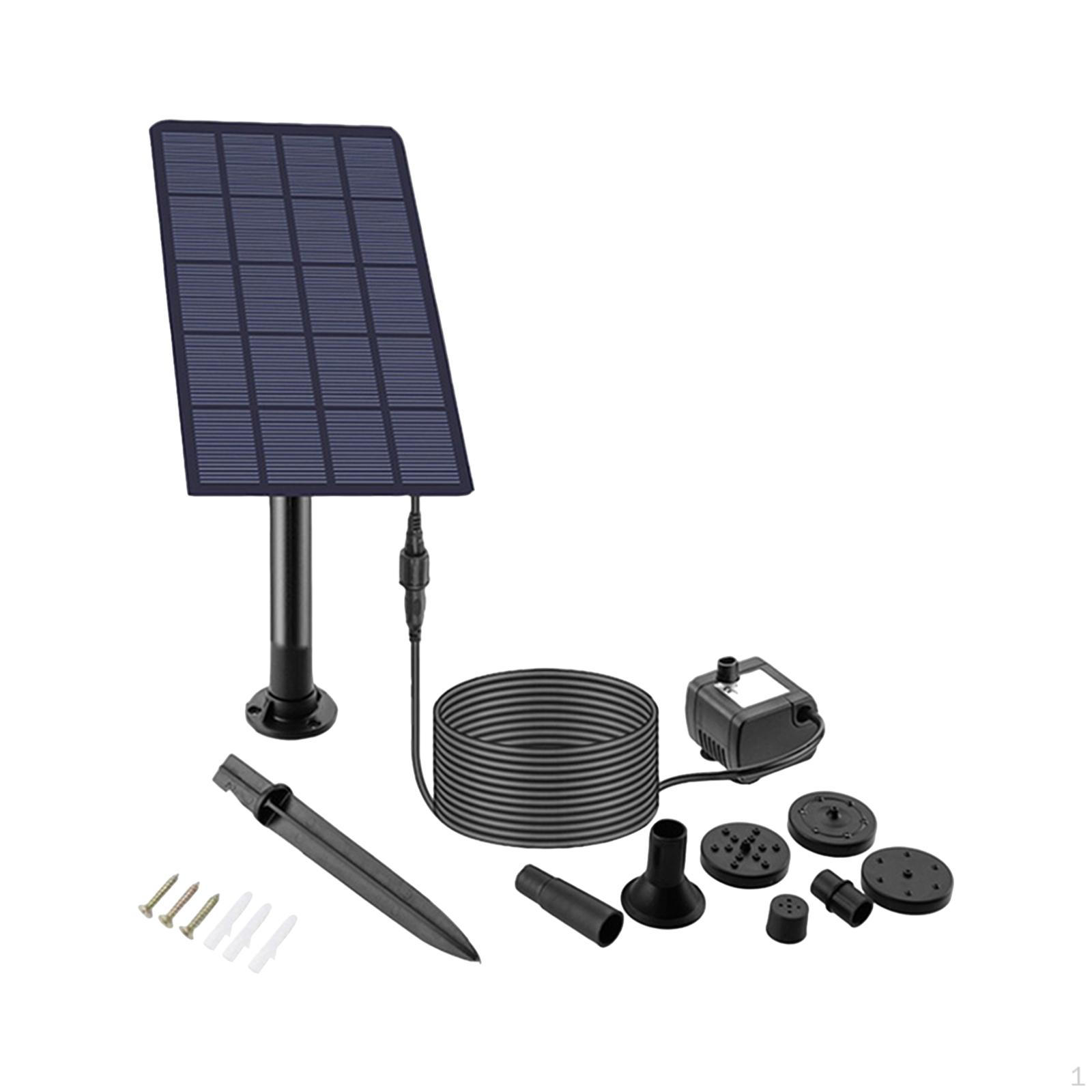 

DIY Насос для сонячного фонтану, 4 автоматичні розпилювальні форсунки 5 В із заземленим колом для рибних ринків 2.5W