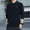 JEEP SPIRIT Herren Langarm Polo Sweatshirt