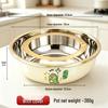 Thickened Food-Grade Stainless Steel Bowl: Ideal for Dough Mixing, Vegetable Washing & Baby Bottles.