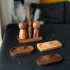 Walnuts Wood Grinders Tray With High Edges Elegant Salts and Pepper Mill Holder for Mills and Shakers