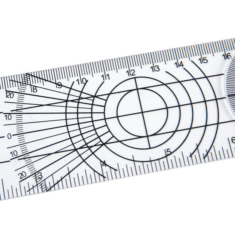 0-140Mm 360 Degree Goniometer Angle Medical Spinal Angle Ruler Angle Finder Tool