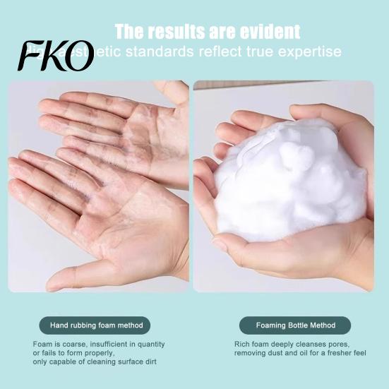 Facial Cleanser Foaming Bottle 250/450ML Press Soap Dispenser, Refillable Hand Shampoo Shower Gel Dispenser Container, Empty Pump Lotion for