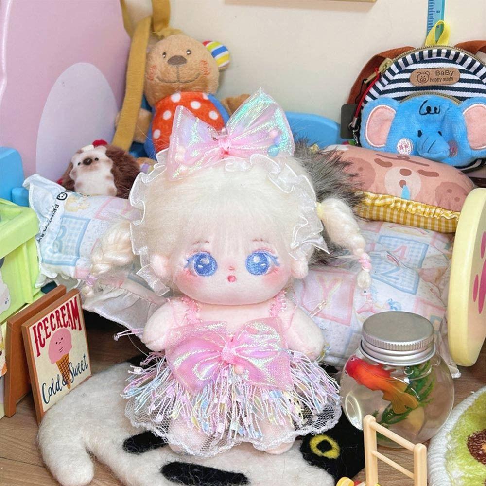Lace Doll Dress Set 10CM Miniature Dress Suit Creative Doll Clothes Cotton Stuffed Doll