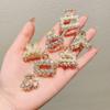 Mini Pearl Hair Claw For Women Girls Retro  Flower Crab Claw Clip Small Hairpins Hair Crab Girl Hair Accessories