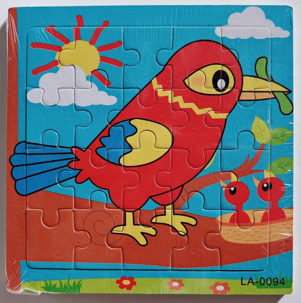 20-Piece Wooden Kids' Puzzle Board - Cartoon Animals
