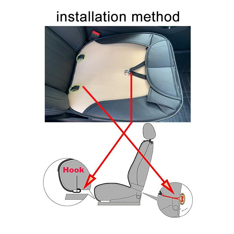 Ultra-Luxury Car Seat Protection Single Seat Without Backrest PU Senior Leather Car Seat Cover For Most Four-Door