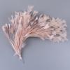 1PCS fascinator Natural Turkey Feather Flowers 25-30CM Turkey Plumas for Headdress Handwork Accessories Crafts Plumes Decoration