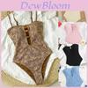 Costume da bagno estivo intero stile bohémien in tessuto poliestere per sport acquatici e abbigliamento da spiaggia
