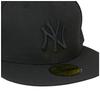[New Era] 5950 Cap Black Logo New York Yankees Color Out N0001631 11121633 11308579 Black Black 7