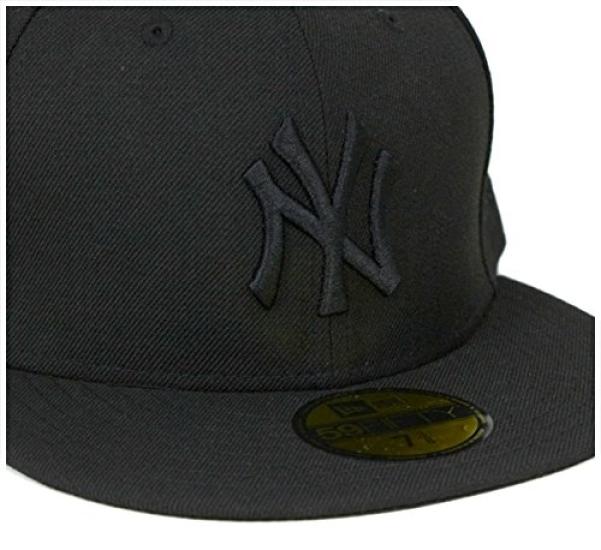 [New Era] 5950 Cap Black Logo New York Yankees Color Out N0001631 11121633 11308579 Black Black 7