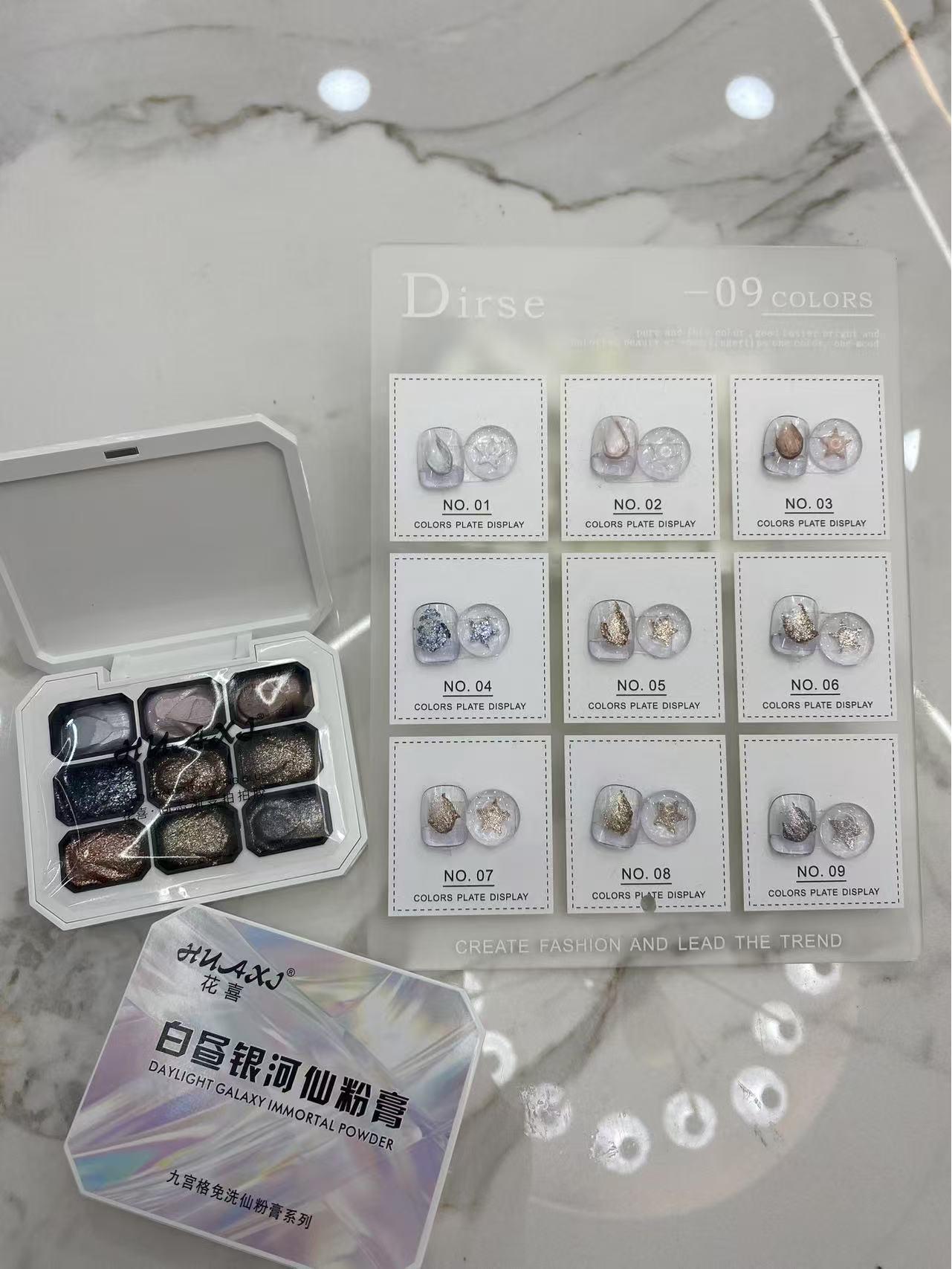 Shimmering Radiant Glitter Nail Set - Super Shiny Reflective Disco Sparkle for Salons