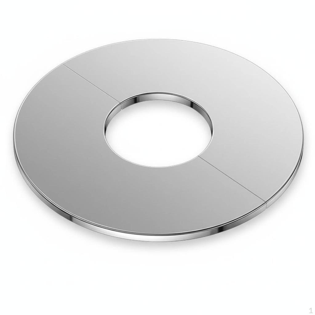 Split Escutcheon Plate Easy Installation Wall Flange No Required Stainless Steel