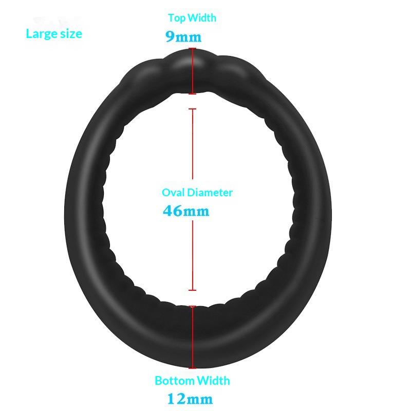 Silicone Retardant Penis Ring Strong Erection For Man Testicle Sleeve Restraint Adult Toys Cock And Ball Ring Soft Dick Lock